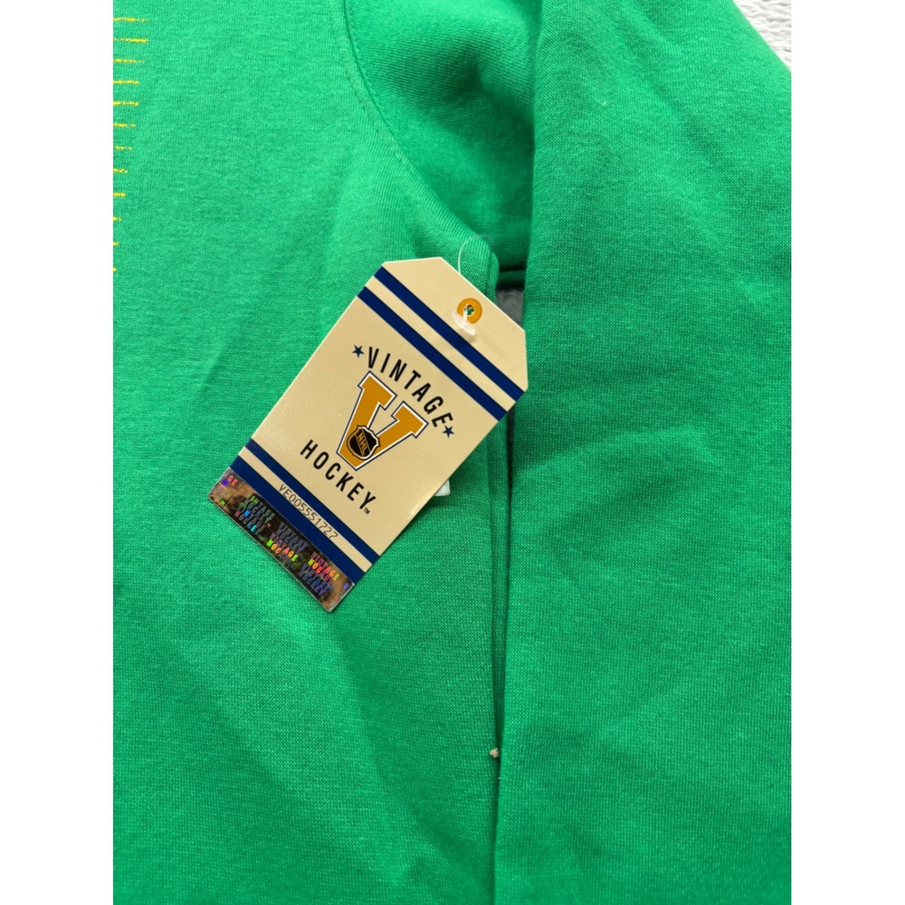 NHL Vintage Hockey Minnesota North Stars‎ Mens Green Graphic Hoodie Sweatshirt M - Picture 5 of 5